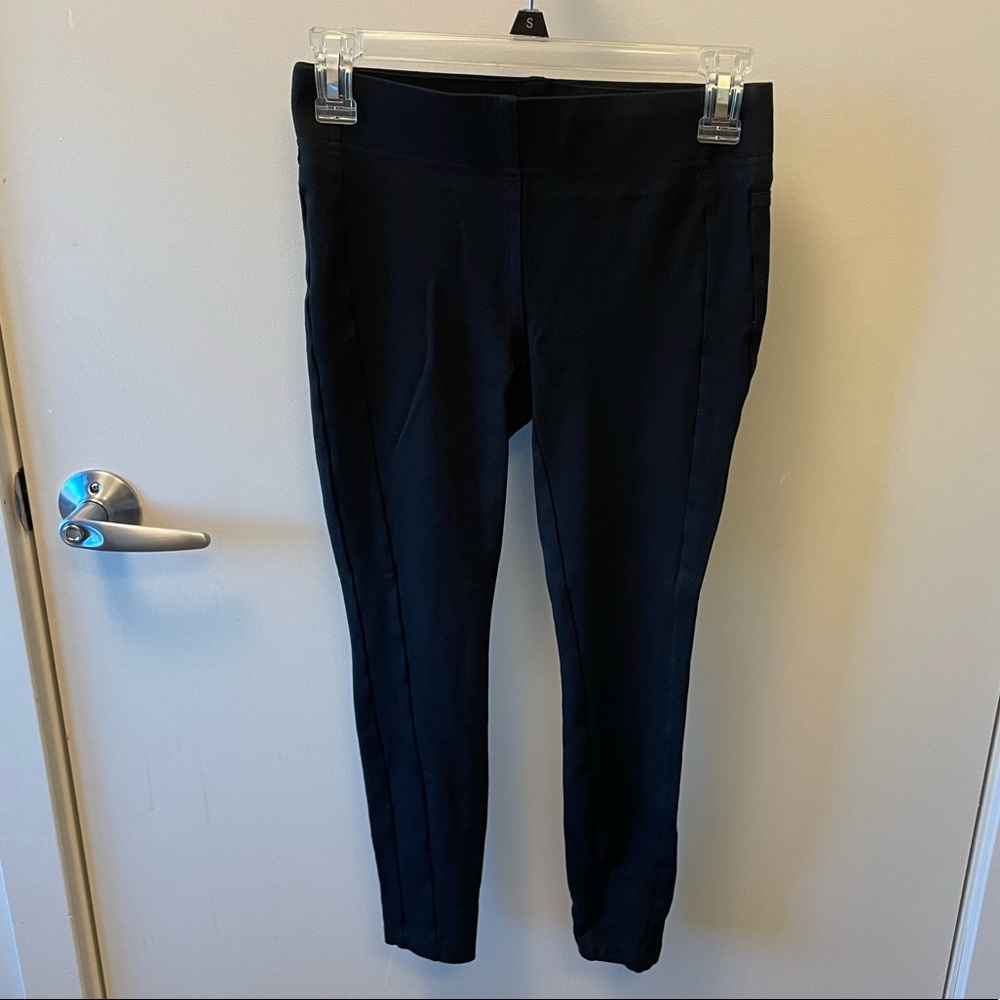 LOFT Black Seamed Ponte Leggings - XS Petite